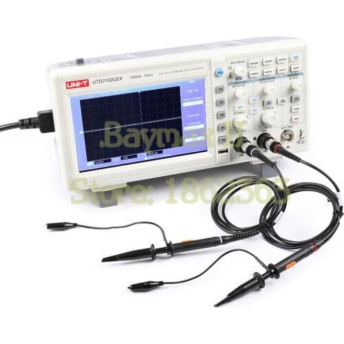 UNI-T UTD2102CEX 100MHZ Digital Storage Oscilloscope 1G Sa/s USB