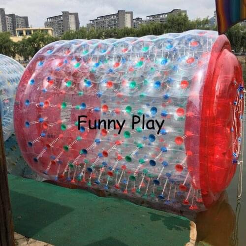 Air Tight PVC roller balloon Inflatable Water Sports Game Wholesale Cheap funny water roller for summer season water roller