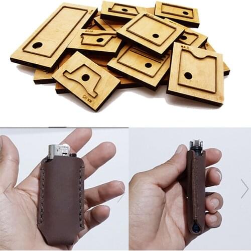 Japan Steel Blade DIY Leather Lighter Case/ Lighter Holder Template Die Cut Knife Mould Stencil Leathercraft Tools Wood Dies