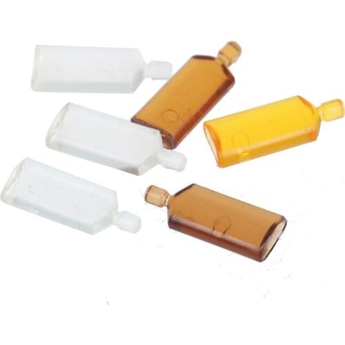 1:12 Dollhouse 6 Wine Bottles Doll House Kitchen Cute Mini Whiskey Miniature Furniture Doll Accessories