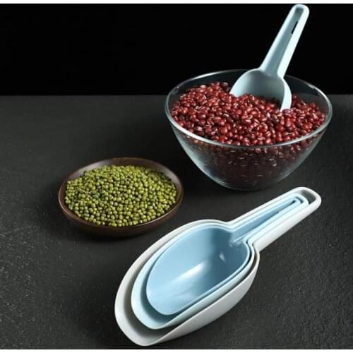 3pcs/set Bar Food Buffet Commercial Scoops Bar Home Ice Scoop Shovel Food Flour Candy Scoop New Plastic Kitchen Tools Utensils