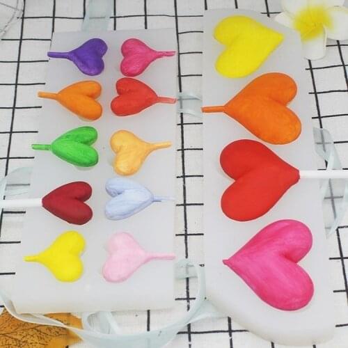 4 and 10 love lollipops silica mold chocolate mold cake decoration mold silica mold