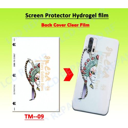 50Pcs 3D Clear Matte Mixed Back Film Rear Skin Membrane For Film Cutting Machine Hydrogel Sheet Mobile Phone Screen Protector