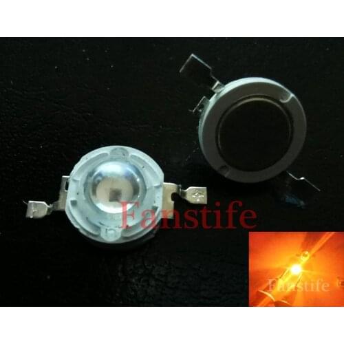 50x High Power 1W Orange 600-610nm Light High Power LED