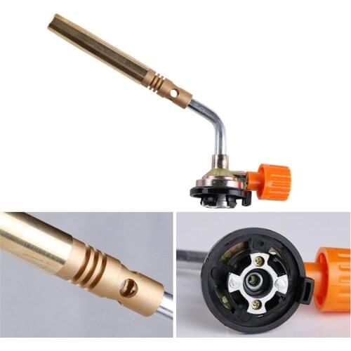 Outdoor Butane Flame Welding Torch Jet Burner Camping Picnic Heating Grill Baking Tools