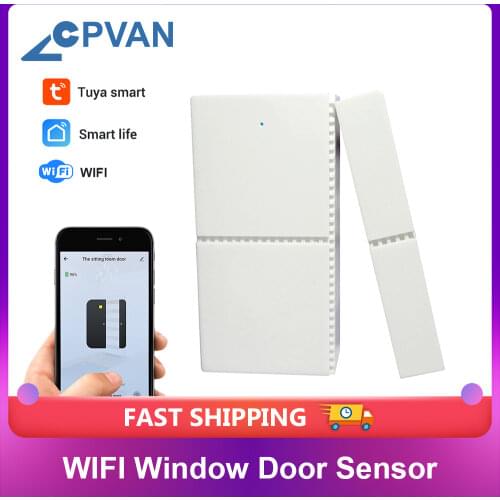 CPVan WIFI Window Door Sensor Smart Life APP Door Detector Android IOS Control Wireless Door Detector Alarm for Home Security