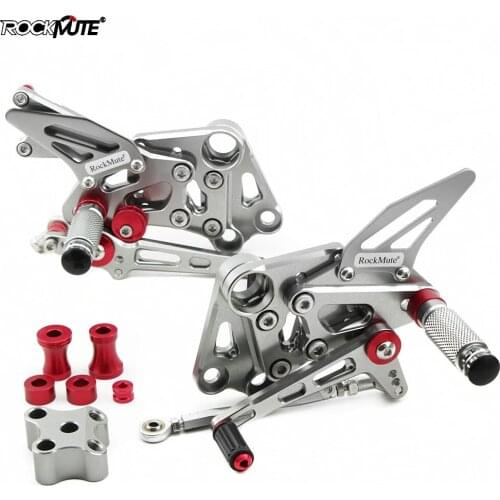 For KTM RC390 CNC Aluminum Motorcycle Adjustable Rear Set Footrests Pedal Footrest 2014 2015 2016 2017 2018