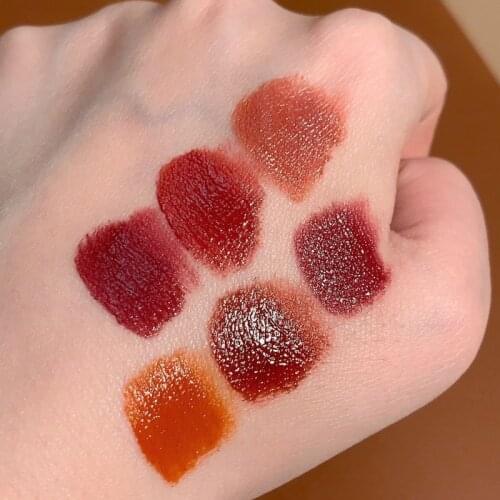 Chestnut Velvet Matte Liquid Lipstick Waterproof Lip gloss Lasting Makeup Lipstick Red Lip Tint Beauty Korean Cosmetics TSLM1