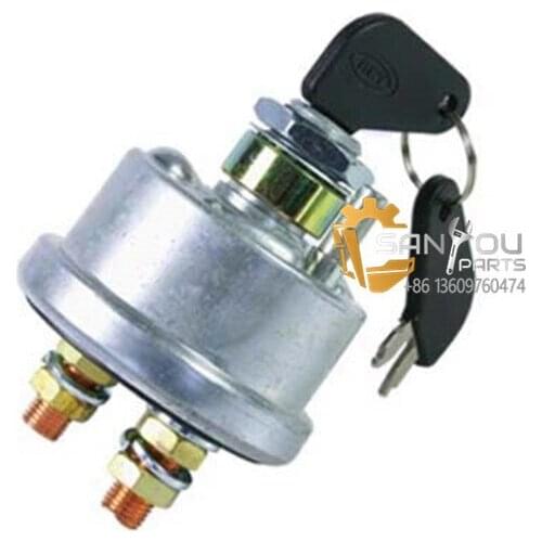 Ignition Switch Key 7N-0718 Key Switch For Caterpillar CAT E320 2 Wire Start Switch for CAT excavator