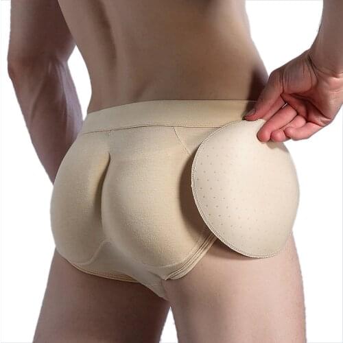Hot Special for Men Shapewear with Padded Underwear Invisible Crotch Panties Butt Lift Hips Shaper Panty Gay Fetish