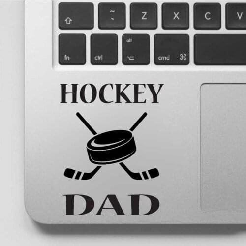 Two Golf Clubs Hockey Dad Decal, Hockey Dad Sticker, For Laptop Computer Home Sign Detachable Art Vinyl Mural GA153