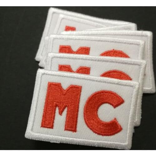 Customized MC patches badges of Embroidered Iron On Clothing 1% Badge Movie Film TV Hells wallet bag shoes Motorcycle patches
