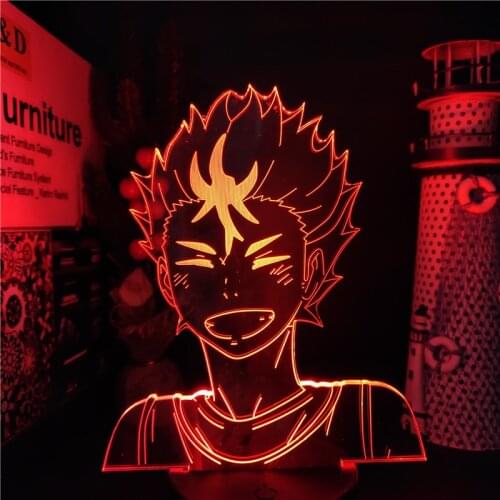 Haikyuu 3d Night Light NISHINOYA LED Anime Figure Lampara Home Decoration Lighting Kawaii Manga Decor Lights Kids Gifts Lampe