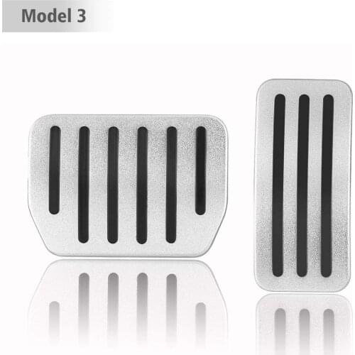 Anti-Slip Aluminium Accelerator Brake Foot Pedals Cover For Tesla Model 3 Model Y