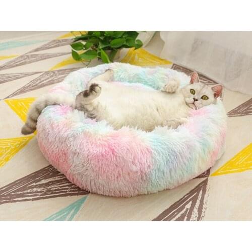 Dog Beds For Small Dogs Long Plush Pet Bed For Cat 100% Cotton & Seamless Dog Sofa Beds Nest Pet Products