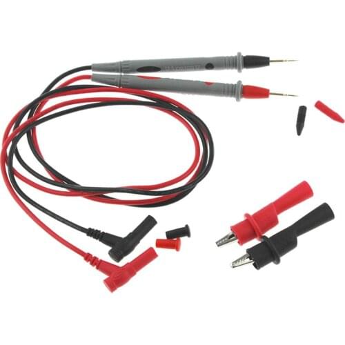 1 Pair 20A 1000V Universal Probe Test Leads for Multimeter Meter with Alligator Pliers Digital Voltage Current Measurement