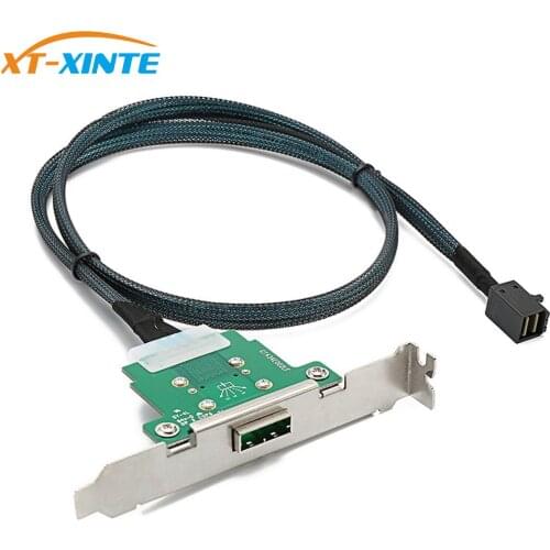 XT-XINTE MINI SAS Server Transmission Cable Sff-8088 Female To Sff-8643 Computer Hard Disk Server Base Station Data Cable 60cm