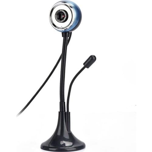 X1 High Pole HD Computer Camera USB Interface Video Teaching Office 360 Degree Rotation With Two LED Lights Digital Microphone