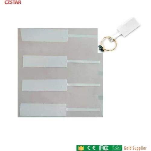 Custom Printing 1cm-5meters Long range gen2 uhf Paper Ring rfid Jewelry Security tag for jewellery anti-theft inventory systems