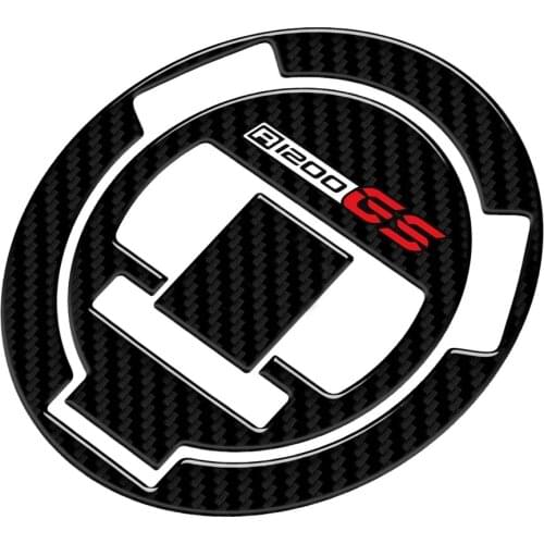 R1200gs Tank Cap Cover Pad Motorcycle Fuel Gas Cap Protector Decals Case for BMW R1200GS R1200 GS 2008-2012 3D Carbon-look