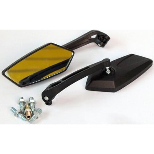 Motorcycle Rear View Mirrors Universal Handlebar Side Rearview Mirror 8mm 10mm Black for Honda Suzuki Yamaha Kawasaki Scooter