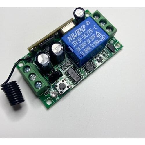 12VDC RF433MHz Wireless to wire Transformation module NC NO Output Smart Control For Home Automatic Switch
