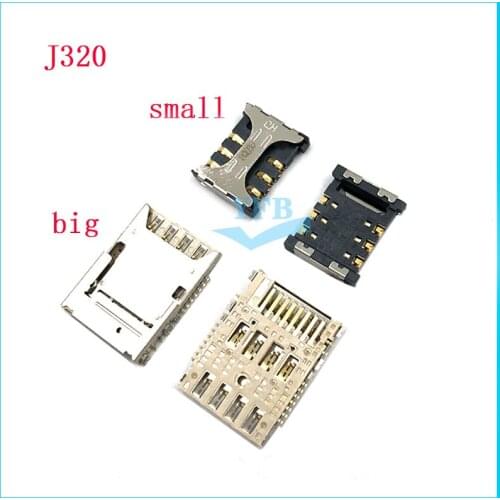 2pcs For Samsung Galaxy J320 J710 J5 Prime Sim Card Reader Connector Holder Socket Repair