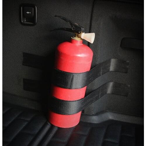 4 pieces / set of fire extinguisher car trunk with storage bag Velcro for Volkswagen POLO Tiguan Passat Golf Bora Ravida