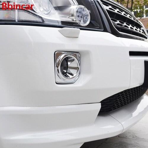 Bbincar Exterior Decoration LR2 Chrome ABS Front Rear Fog Light FogLamp Cover For Land Rover FreeLander 2 2012 2013 2014 2015