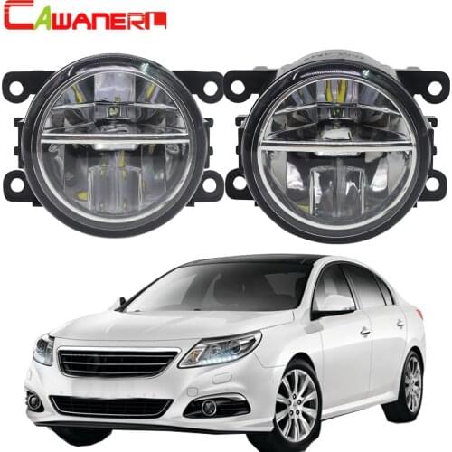 Cawanerl For Renault Latitude Saloon L70 2011-2015 Car Styling LED Lamp Fog Light 4000LM 6000K White DRL Daytime Running Light