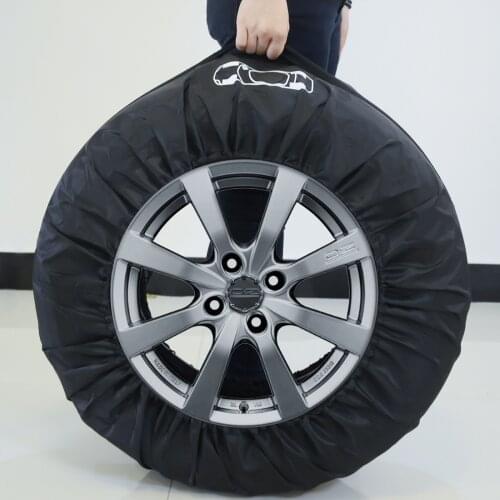 1pc Wheel Cover Spare Tire Cover Case Polyester Winter Summer Car Tire Storage Bags Vehicle Wheel Protector Car Accessories