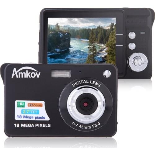CDC32 2.7" TFT HD Digital Camera 18MP 8x Zoom Video Camera Smile Capture Mini Camera Anti-shake Digital Camcorder Support 32G