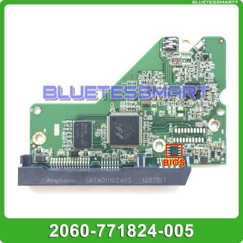 HDD PCB circuit board 2060-771824-005 REV A/P1 for WD 3.5 SATA hard drive repair data recovery