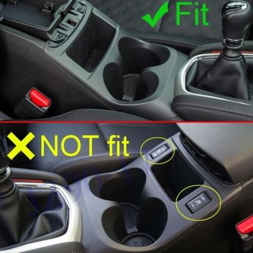 Chrome parts inner water cup holder cover decoration fit Qashqai J11 2014 2015 2016 2017 2018 accessories