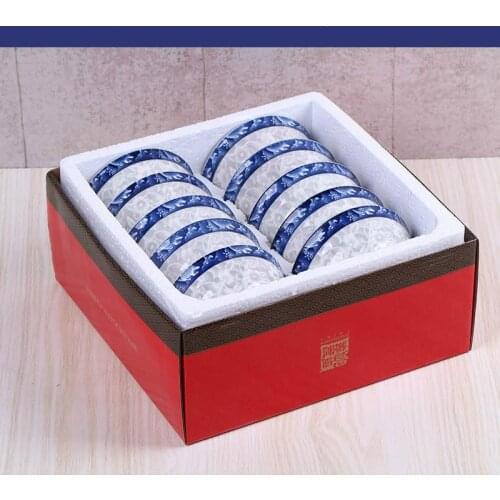 Chinese Bowl Household Eating Bowl Set Tableware Noodle Bowl Small Soup Bowl Combination Porcelain Bowl Set bowls ramen bowl