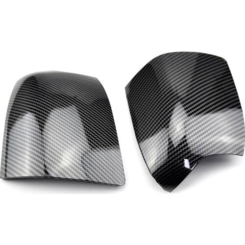 Pair Carbon pattern Side Door Wing Mirror Cover Caps For Ford Focus Mk.2 2005 2006 2007 2008 Auto Exterior Parts Mirror Cover