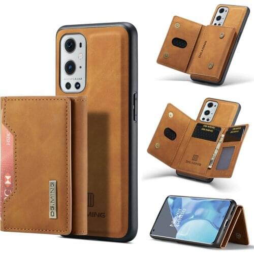 Case For OnePlus 9 Pro Leather Flip Luxury Magnetic Wallet Phone Case For Credit Card Protective Shockproof Stand Full Cover