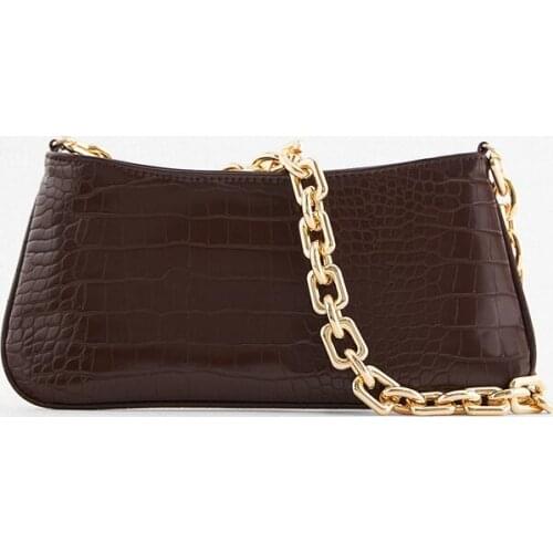 Crocodile pattern Square Armpit bag 2020 New Quality PU Leather Womens Designer Handbag High capacity Shoulder Messenger Bag