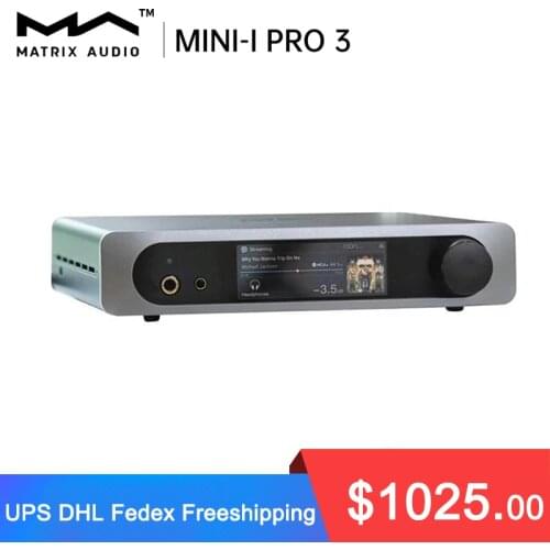 Matrix mini-i pro 3 With ES0938Q2M XMOS XU216 CHIP LCD Screen Bluetooth Decoder Balanced Headphone Amplifier AMP