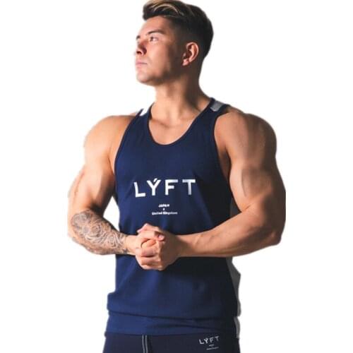 New Men Sleeveless Tank Tops Male Gyms Fitness Bodybuilding Breathable Summer Clothing Casual Fashion Stitching high quality top