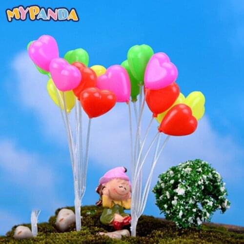 Colorful Micro Landscape Garden Decorations Christmas Gift Miniatures Mini Dolls Home Garden Simulation Small Balloons