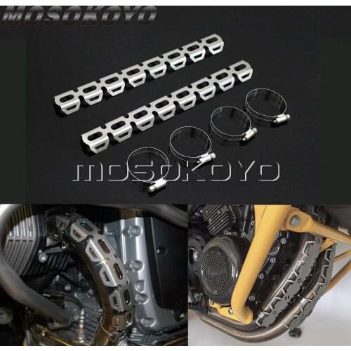 Motorcycle Exhaust Pipe Header Wrap Guard for BMW F800GS 700GS 650GS Yamaha XT660R Heat Shield Cover Guard