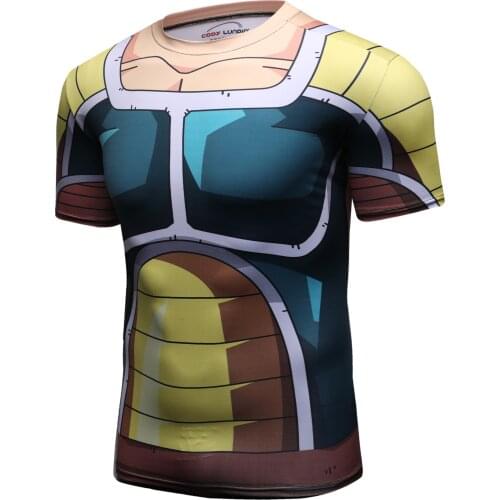 Custom Goku Shirts Mens MMA Shirt Digital Sublimation Printed Rash Guard Gym Boxing Bjj Tops