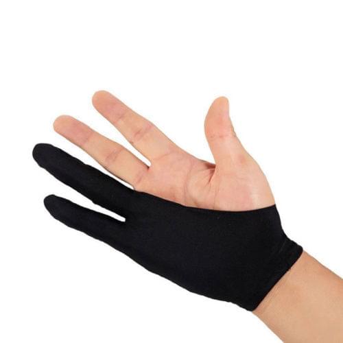 HOT 1pc Free Size Two Finger Anti-fouling Glove For Artist Drawing & Pen Graphic Tablet Pad Household Gloves Dropshipping