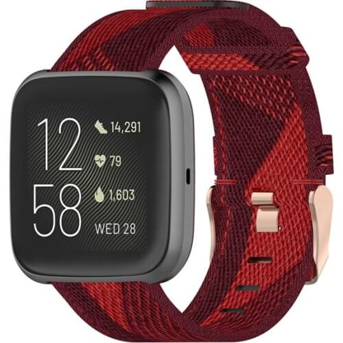 Nylon Canvas correa Strap for Fitbit Versa 2 band Replacement wristband watchband for Fitbit versa lite strap smart watch belt