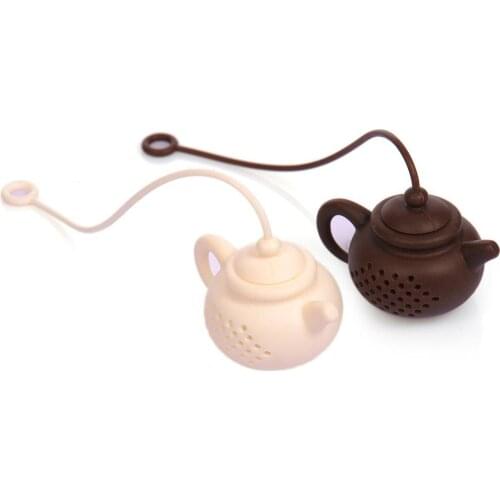 FDA Grade Silicone Tea Infusers Bag Teapot Shape Leaf Strainer Filter Kitchen Tools Gadgets Tea Maker