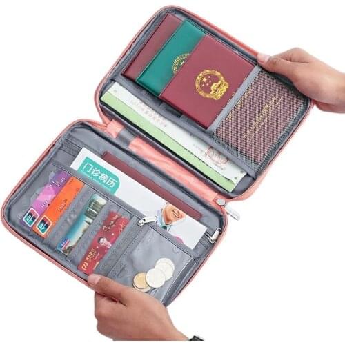 Ladies Travel Passport Bag Portable Multifunctional Waterproof Creative Passport Holder Credit Card Storage Bag Wallet