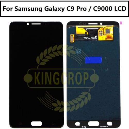 Super AMOLED For SAMSUNG GALAXY C9000 LCD C9010 Display Touch Screen Digitizer Assembly Replacement For SAMSUNG C9 pro LCD