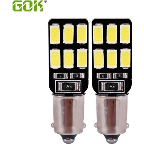 Super Bright! 500 X BA9S led W5W BA9S 12SMD LED 5730 194 168 Canbus NO ERROR Car Auto Bulbs Indicator Light Parking Lamp White