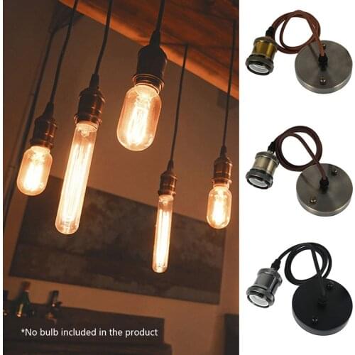 Vintage Lamp Socket Edison Screw lamp Holder E27 Bulb Bases Edison Light Bulb 90-260V Industrial Hanging Lamp Home For decor